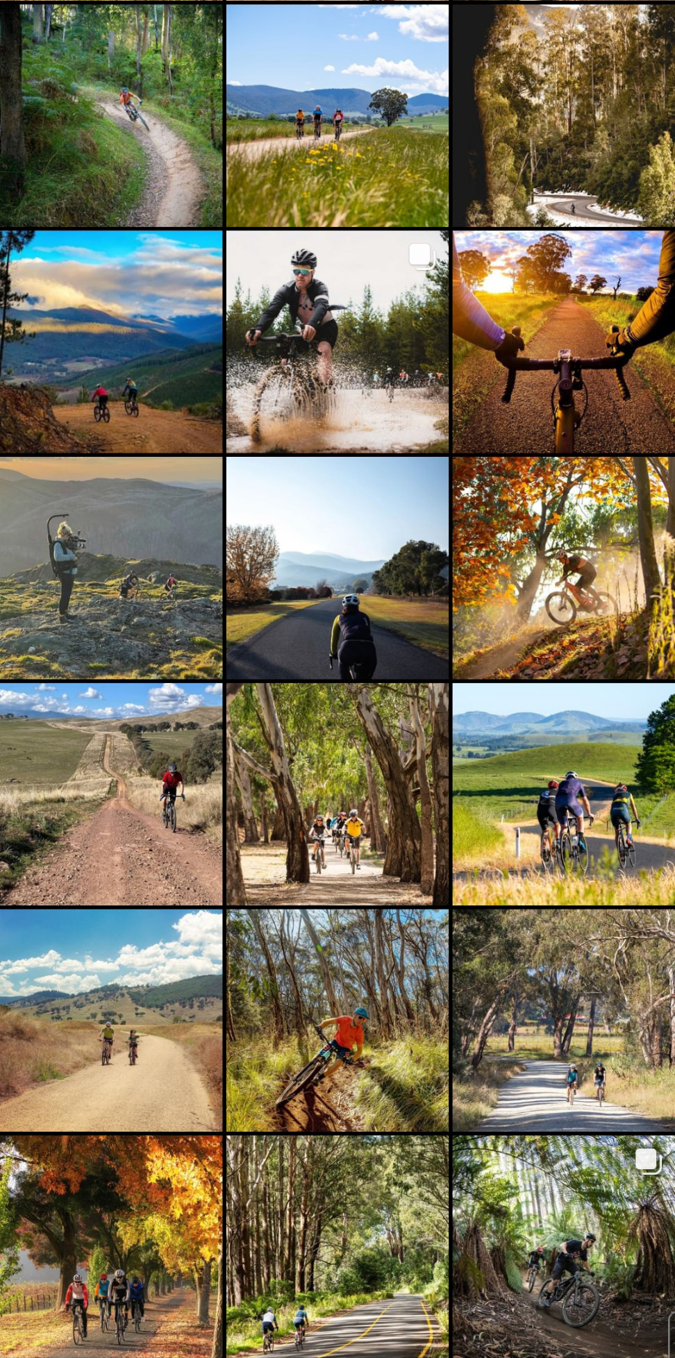 Ride High Country instagram grid